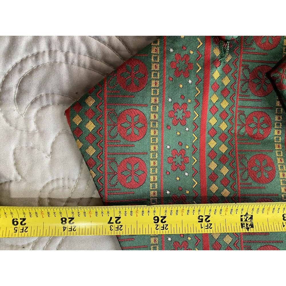 NWT 4 Pc Hi Tie XL Holiday Christmas Vest, Tie, Cuff Links, Handkerchief C6 - Picture 9 of 13